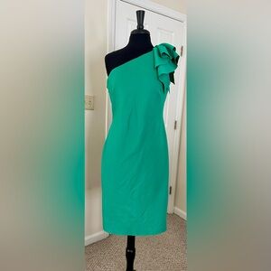 Jessica Howard Vibrant Green Mini Dress